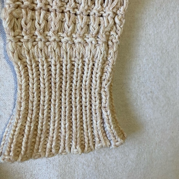 Ruby Moon Anthropologie Cream Open Knit Long Tunic Sweater. Sz- M - Picture 10 of 16